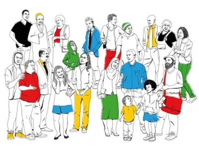 Illustration Demokratie leben! Illustration Demokratie leben!